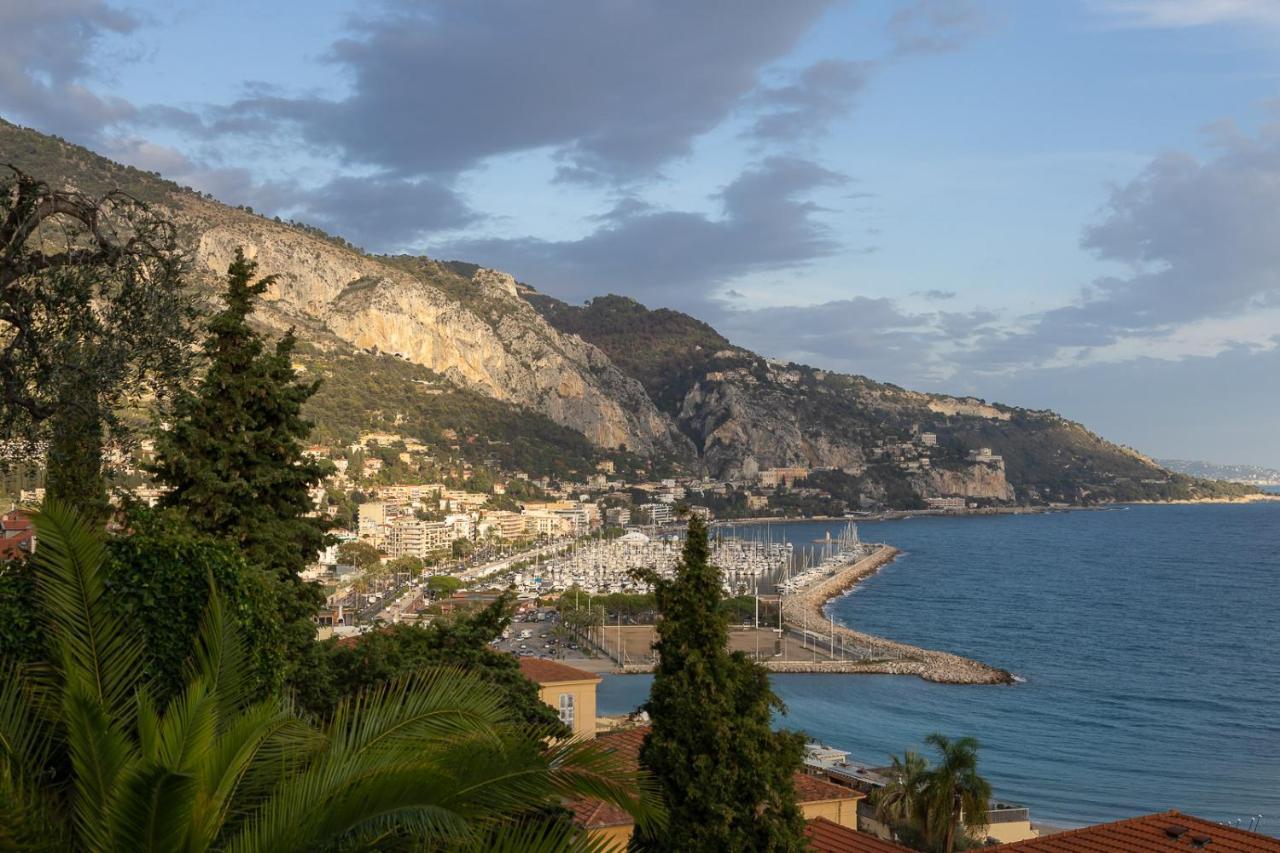 Villa L'Ensoleillee Vue Panoramique Mer, 250 M De La Plage Et Du Centre Ville Menton Eksteriør bilde