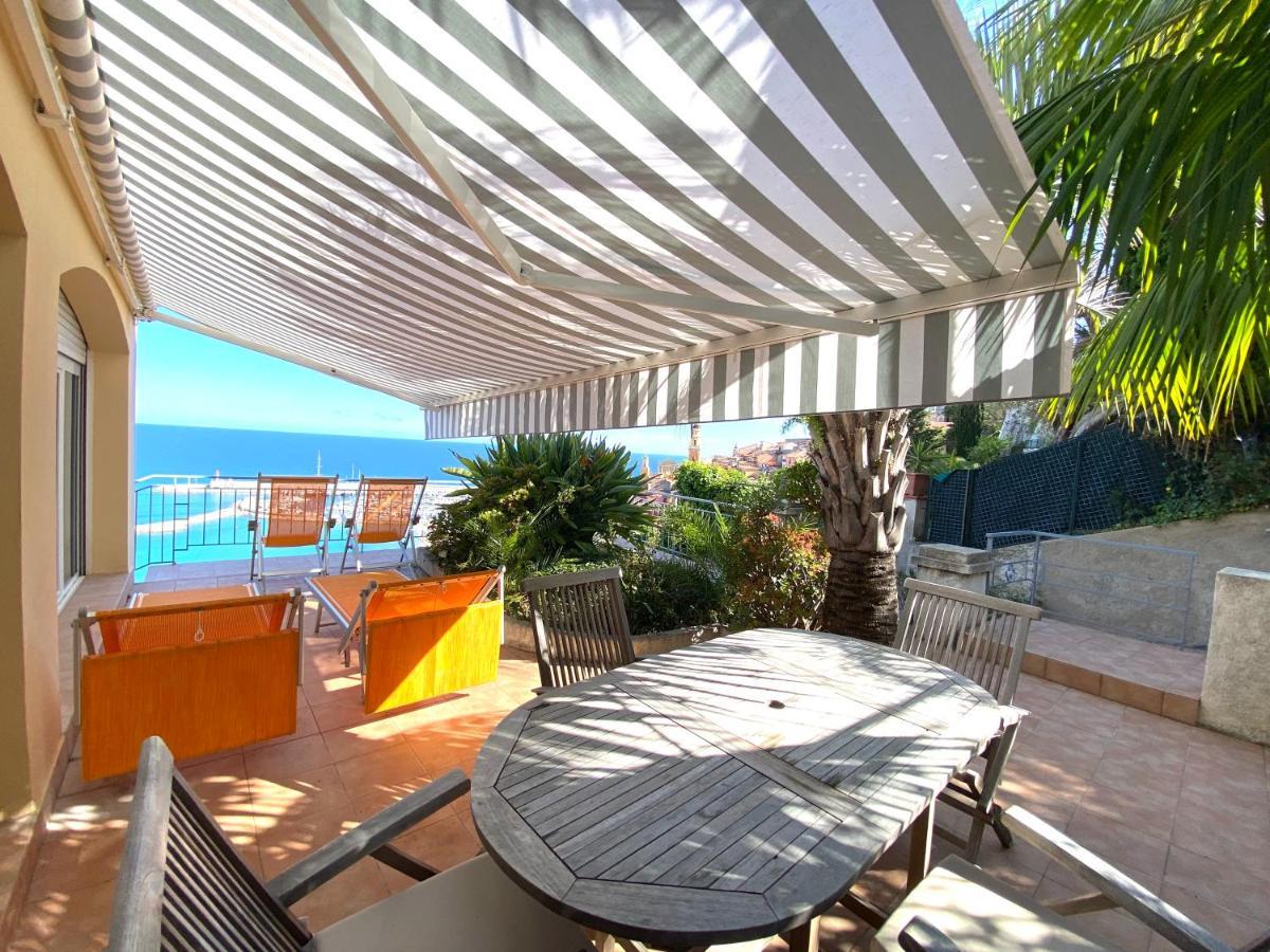 Villa L'Ensoleillee Vue Panoramique Mer, 250 M De La Plage Et Du Centre Ville Menton Eksteriør bilde