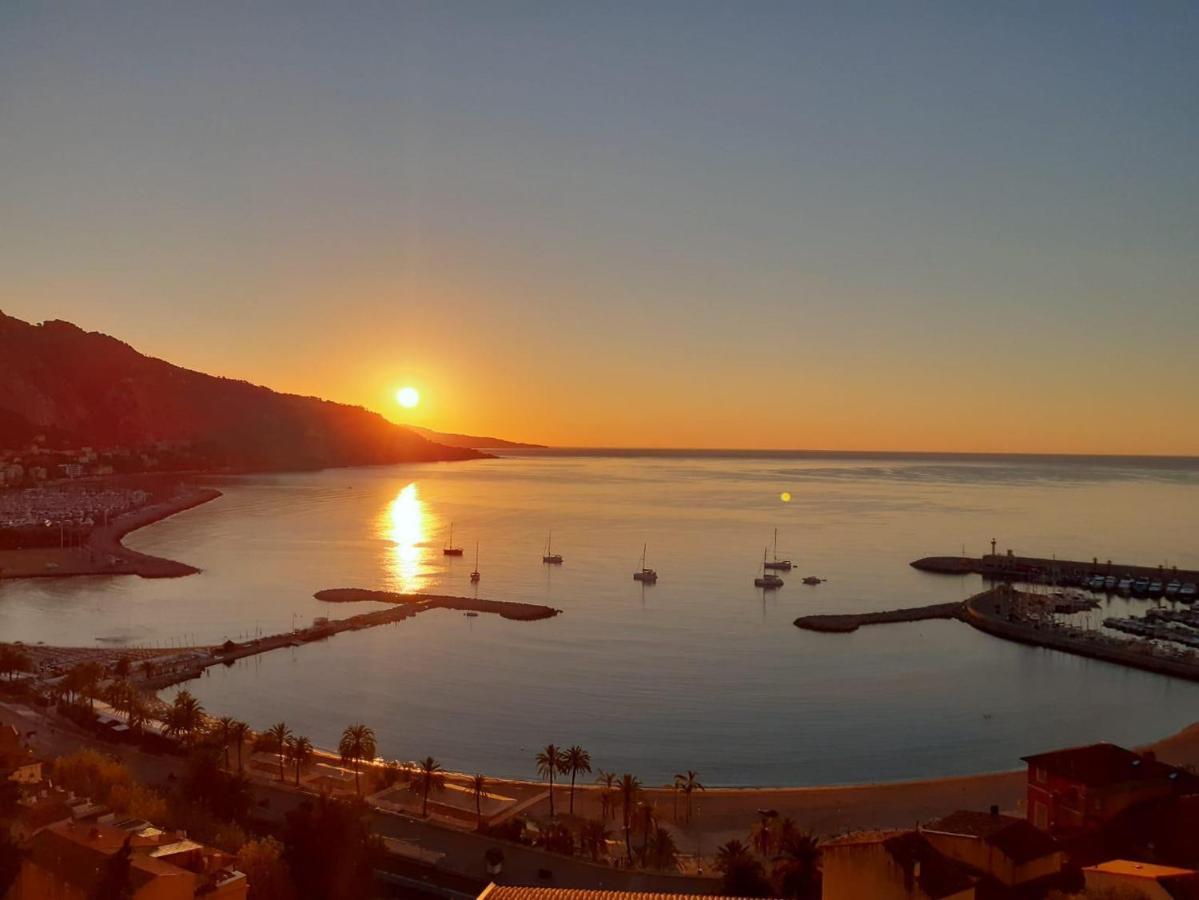 Villa L'Ensoleillee Vue Panoramique Mer, 250 M De La Plage Et Du Centre Ville Menton Eksteriør bilde