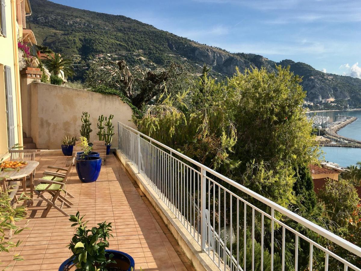 Villa L'Ensoleillee Vue Panoramique Mer, 250 M De La Plage Et Du Centre Ville Menton Eksteriør bilde