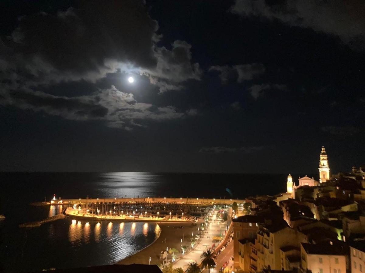 Villa L'Ensoleillee Vue Panoramique Mer, 250 M De La Plage Et Du Centre Ville Menton Eksteriør bilde