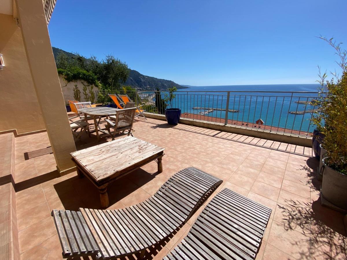 Villa L'Ensoleillee Vue Panoramique Mer, 250 M De La Plage Et Du Centre Ville Menton Eksteriør bilde