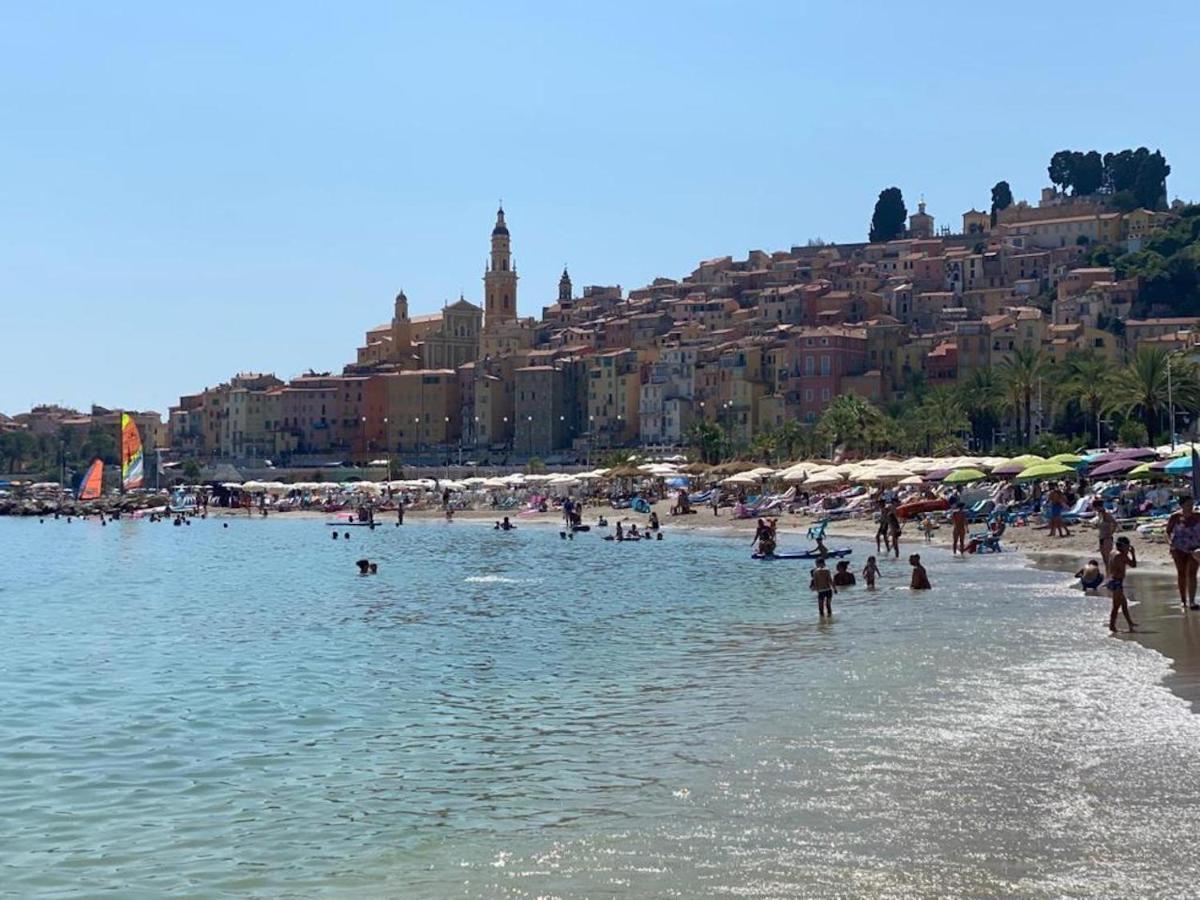 Villa L'Ensoleillee Vue Panoramique Mer, 250 M De La Plage Et Du Centre Ville Menton Eksteriør bilde