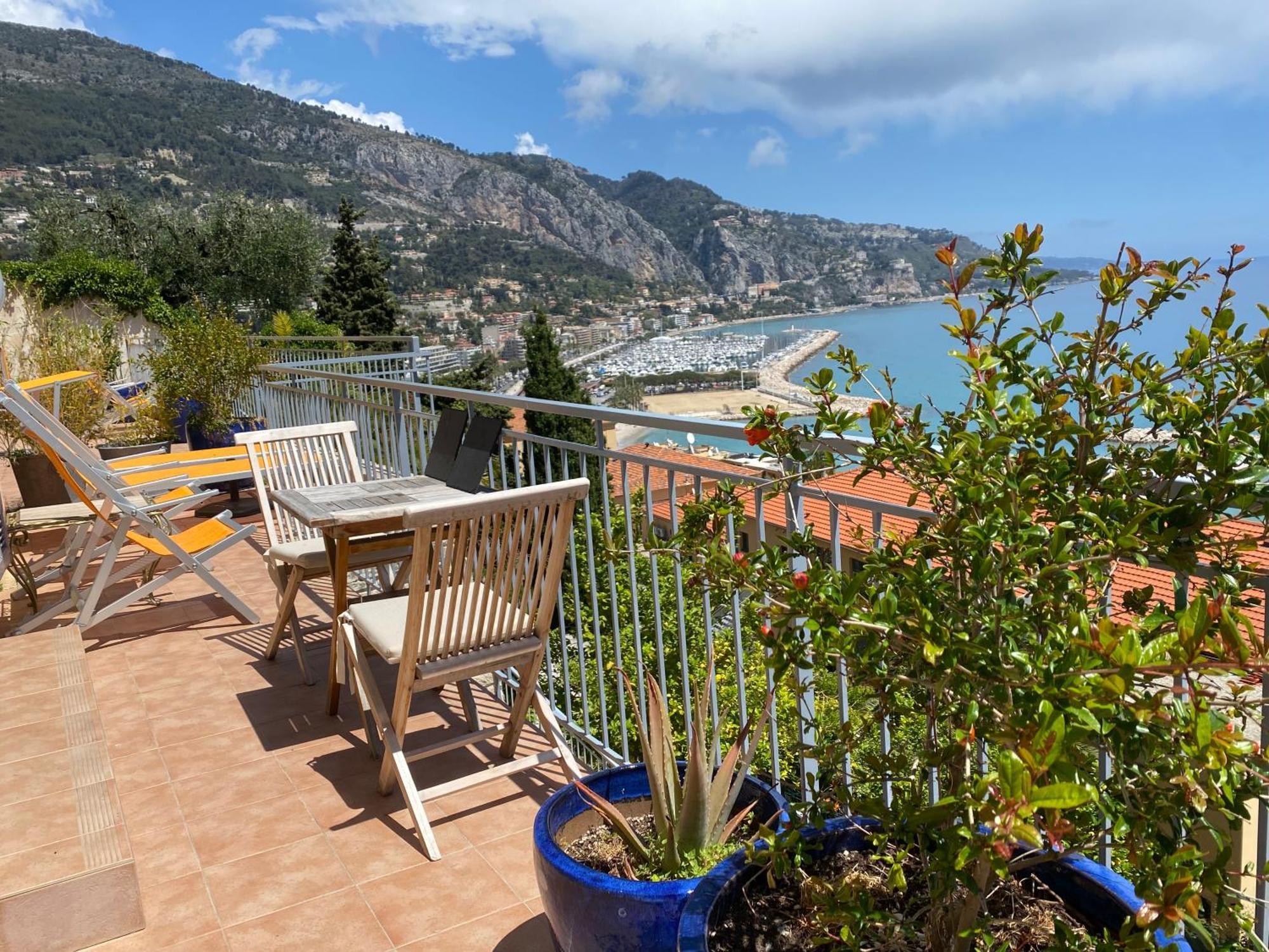 Villa L'Ensoleillee Vue Panoramique Mer, 250 M De La Plage Et Du Centre Ville Menton Eksteriør bilde